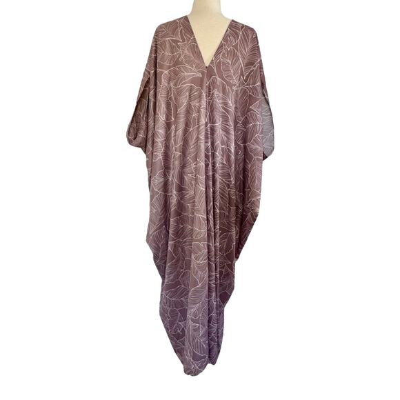 JENNIFER GRACE Limited Edition Caftan Deep V Neck Kimono Dress Resort Boho Chic - Picture 8 of 12